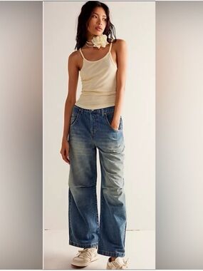 Free People NWOT Twin Flame Mid-rise Jeans